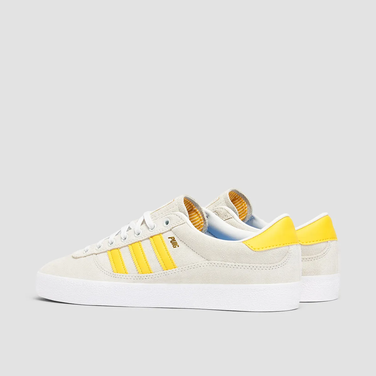 adidas Puig Indoor Shoes - Crystal White/Bold Gold/Ftwr White