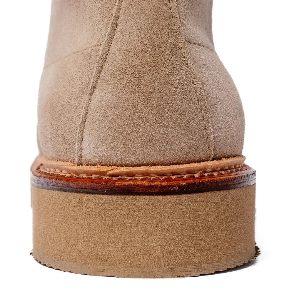 Alden x Snake Oil Provisions Lestat Plain Toe Boot Milkshake Suede