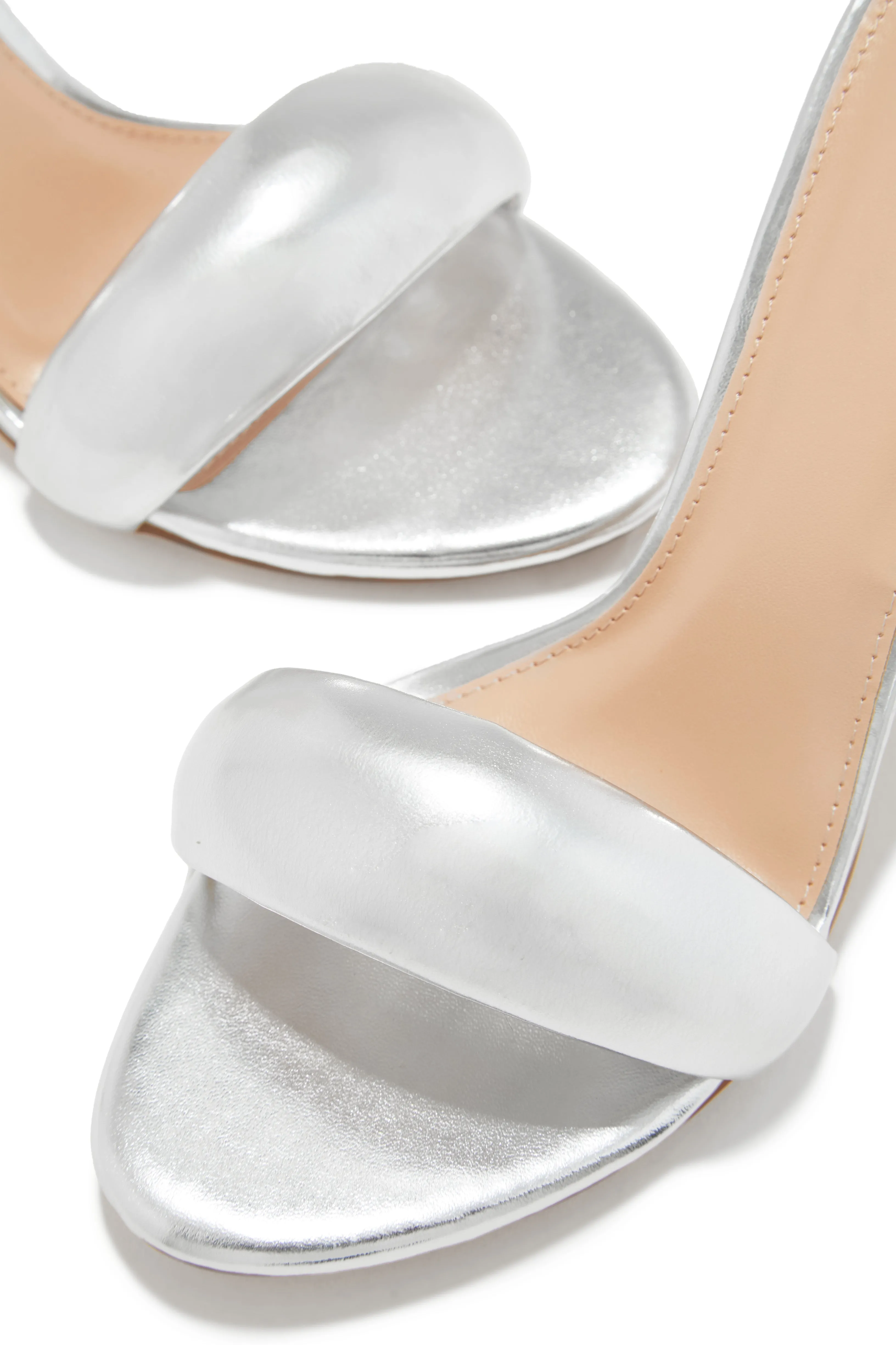 Alisha Mid Heel Mules - Silver