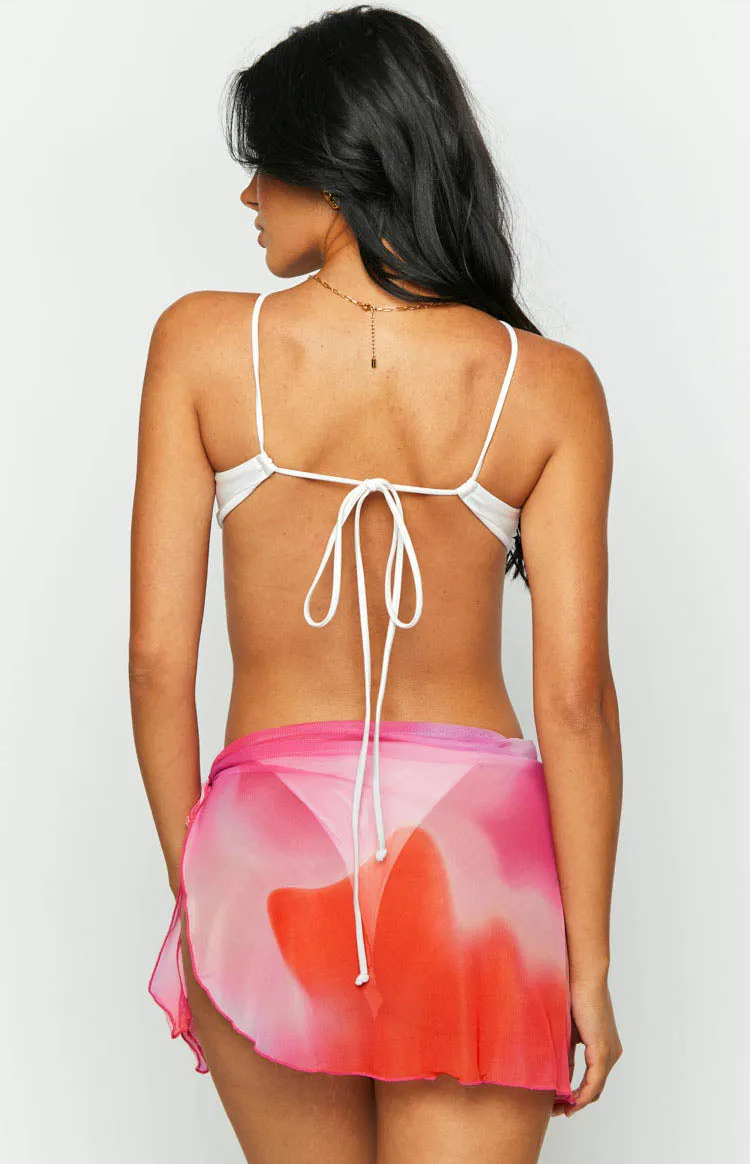 Arlette Pink Print Sarong