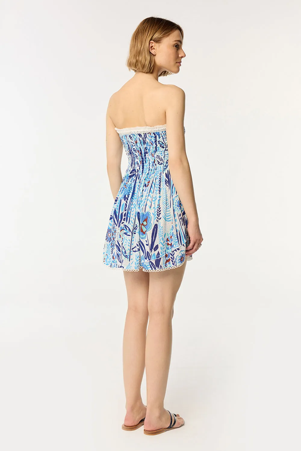 Bandeau Dress Claire - Blue Plum