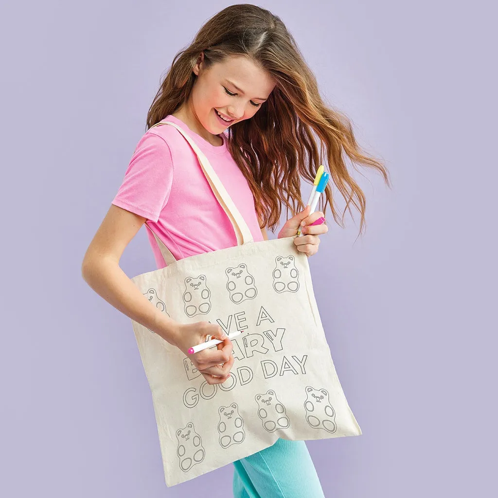 beary good day color me tote