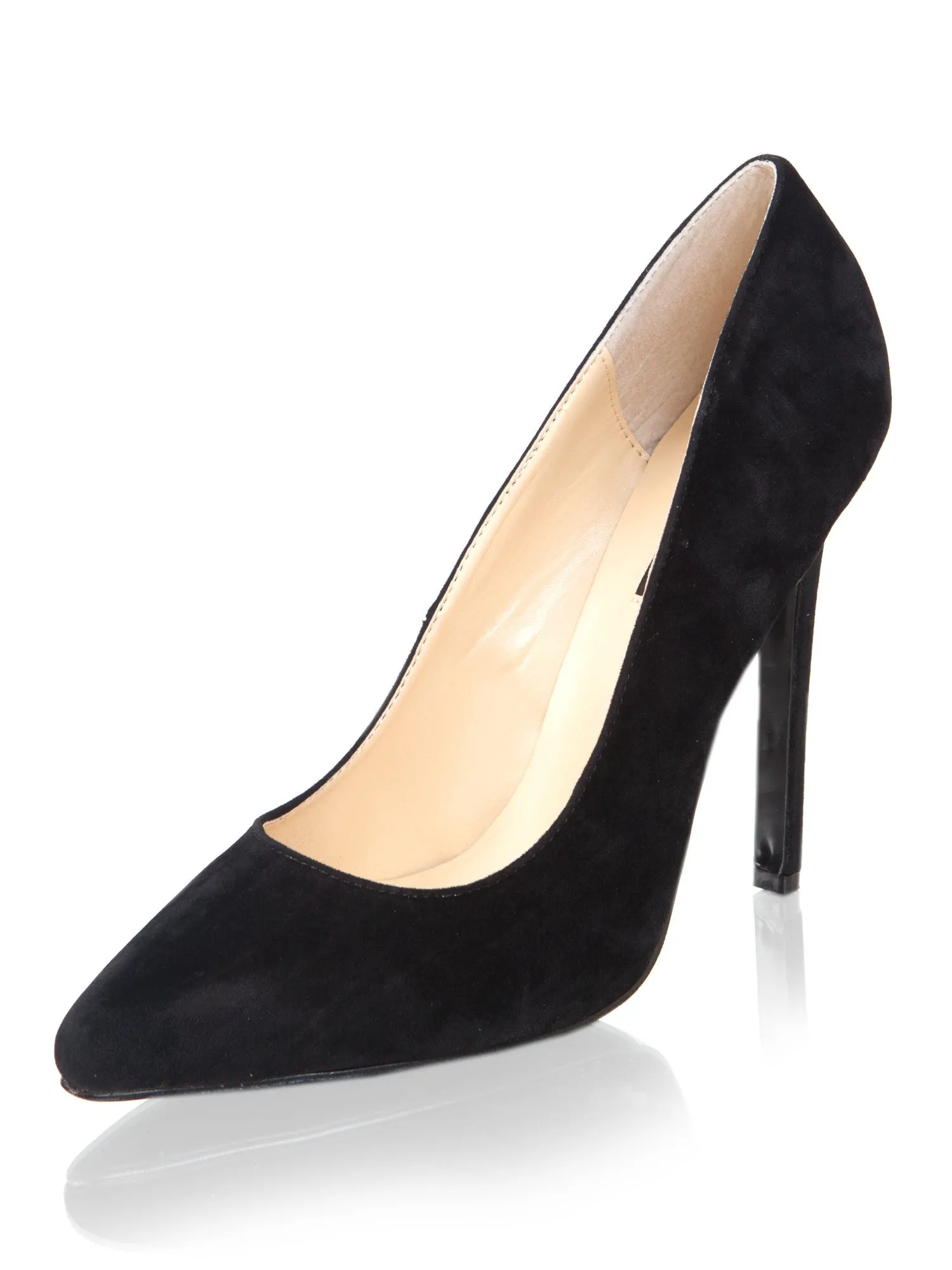 Black Hottie Velvet Stiletto - UK 9