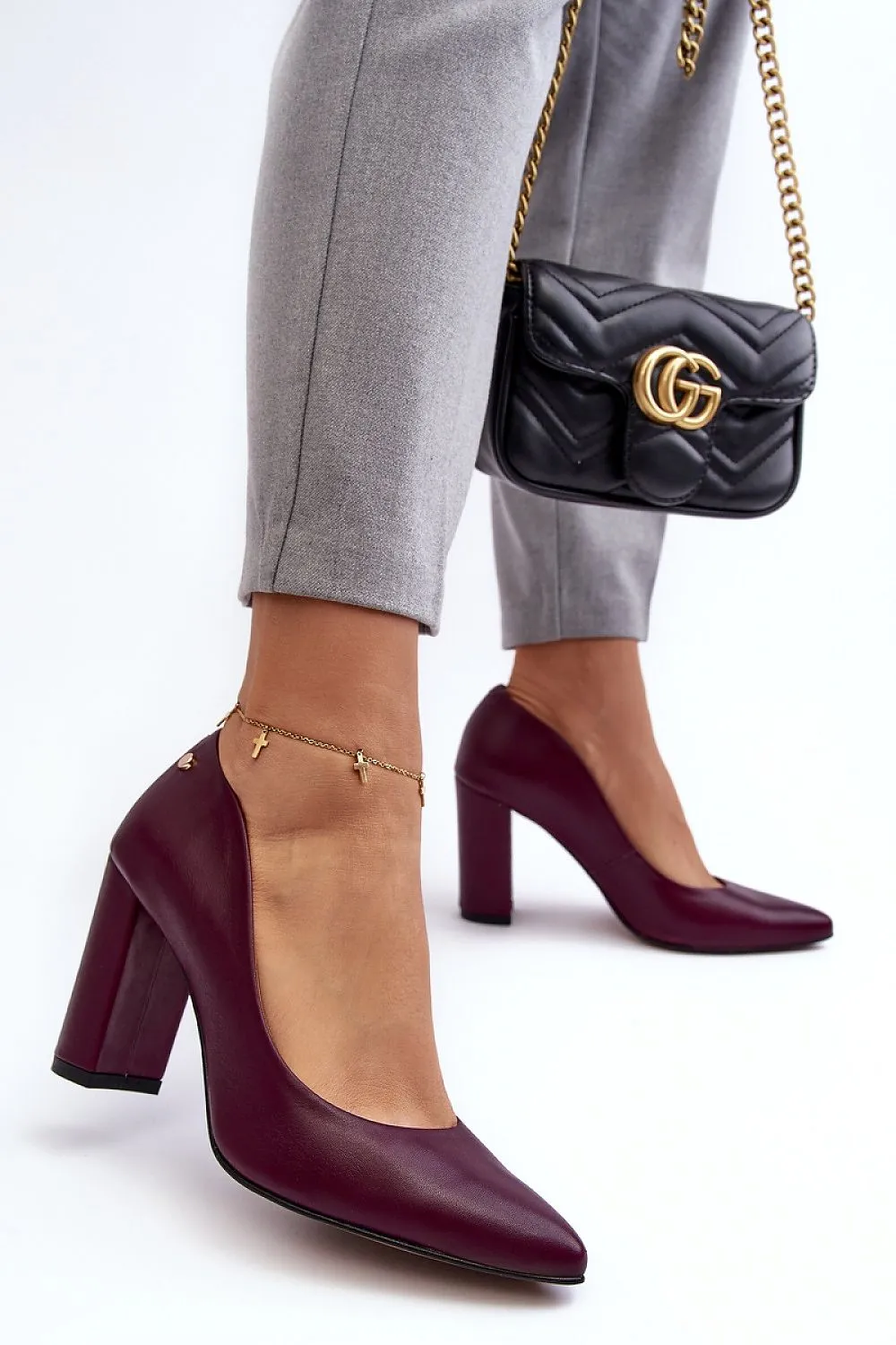 Block heel pumps Step in style