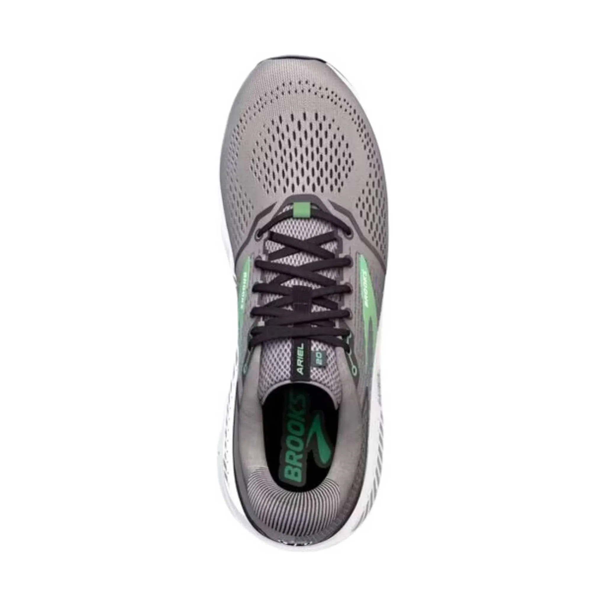 Brooks Women's Ariel 20 Running Shoe - Alloy/Blackened Pearl/Green