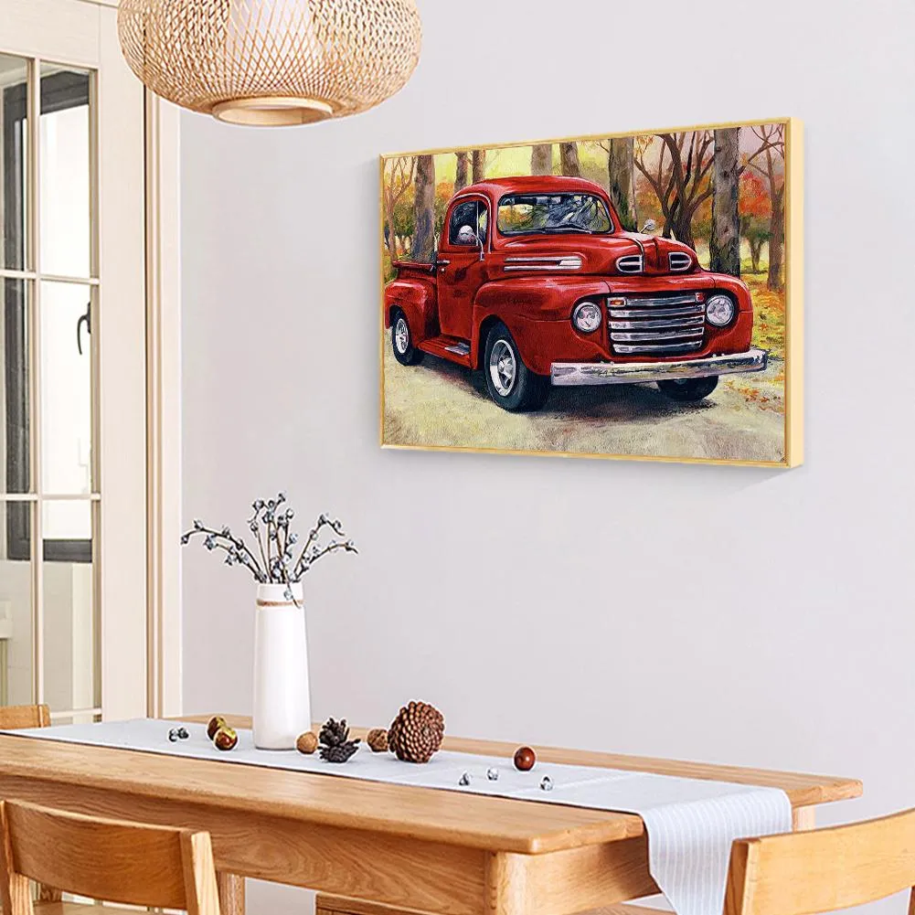 Car  - Full Square Diamond - 50x40CM