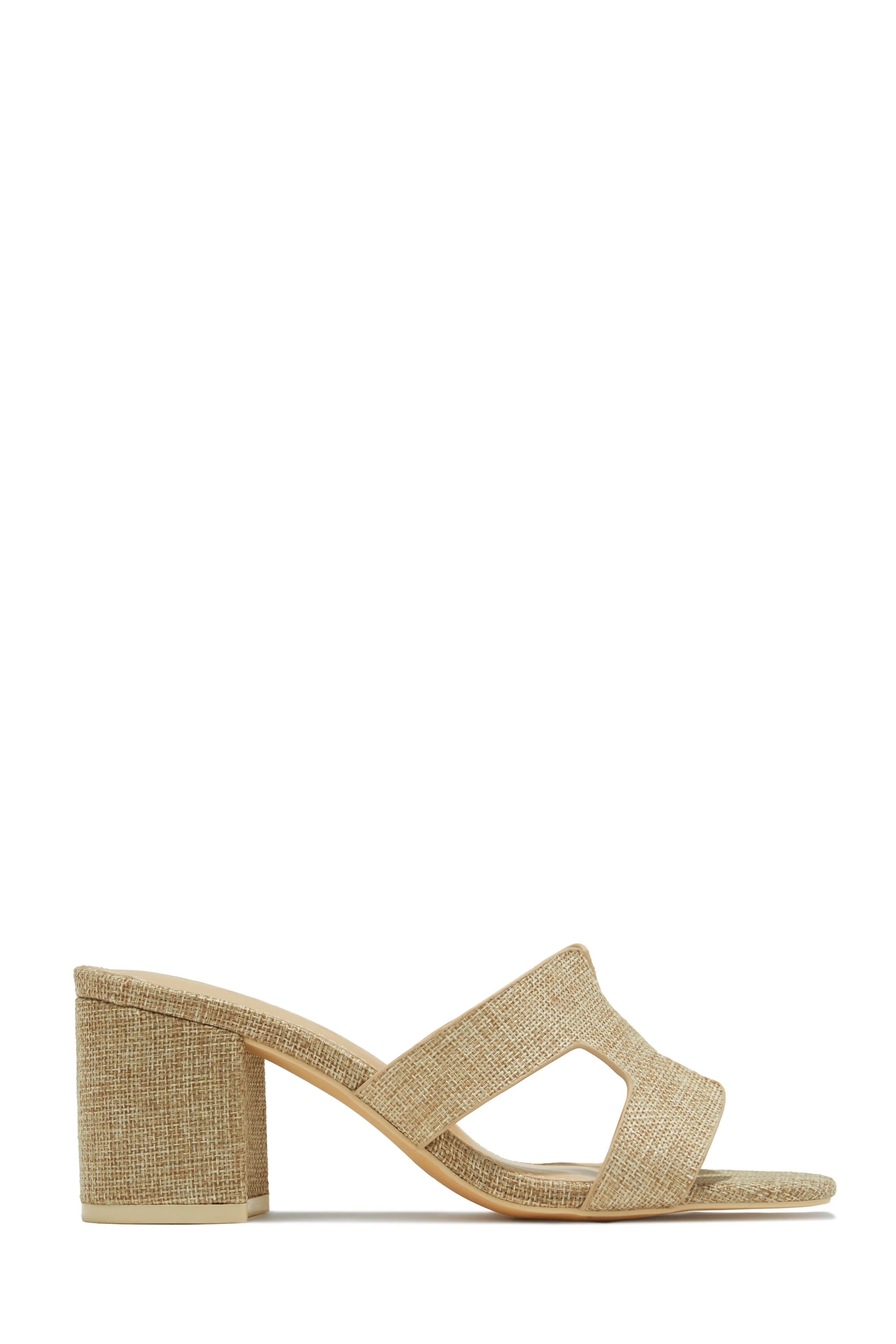 Carina Block Heel Mules - Gold