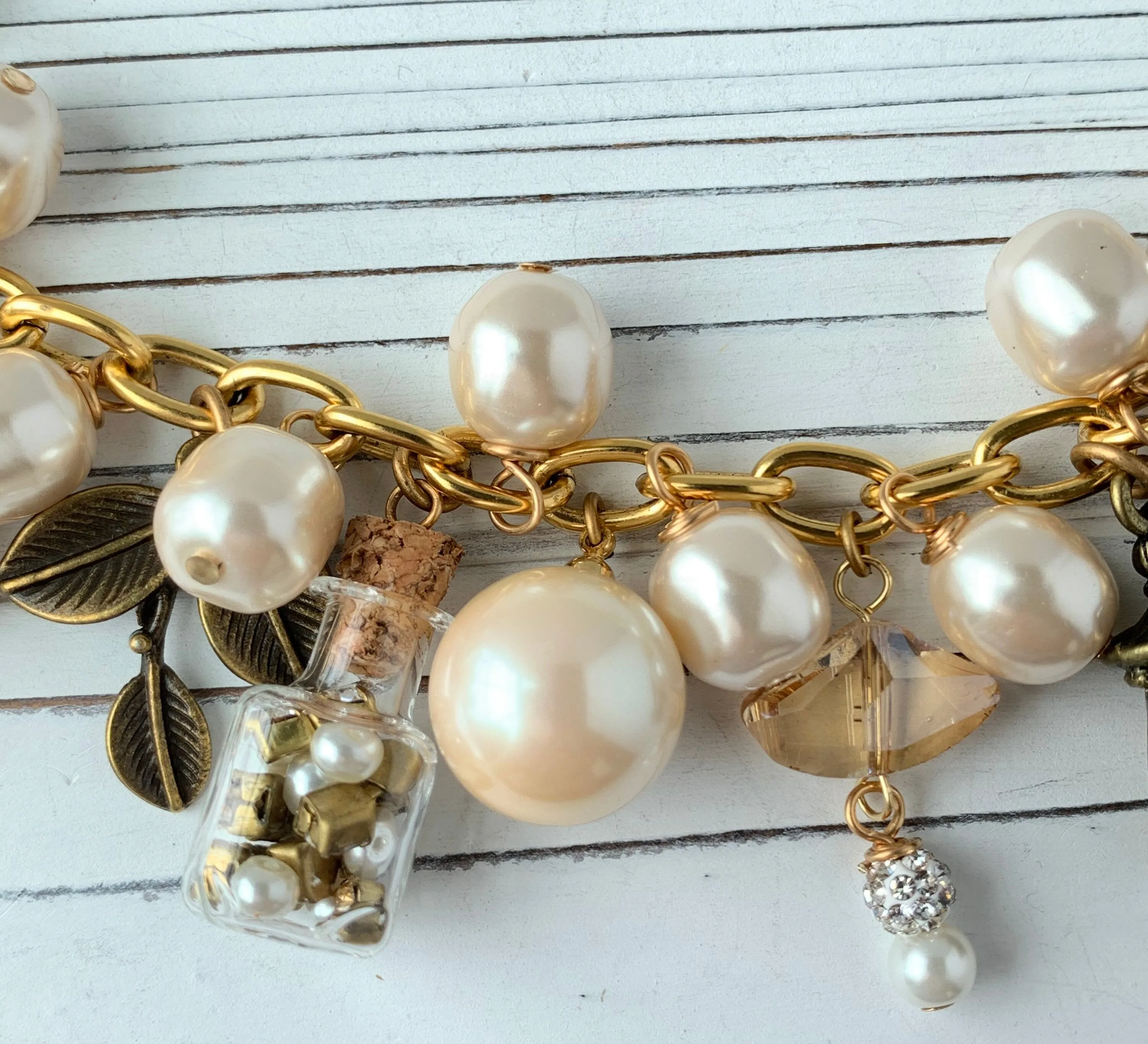 Classic Pearl Charm Necklace