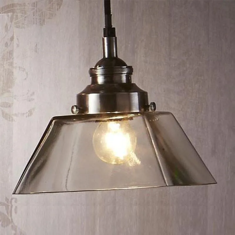 Classic Vintage Style Glass Pendant Light