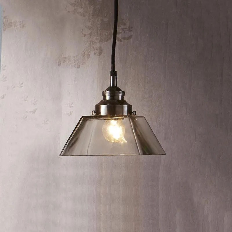 Classic Vintage Style Glass Pendant Light