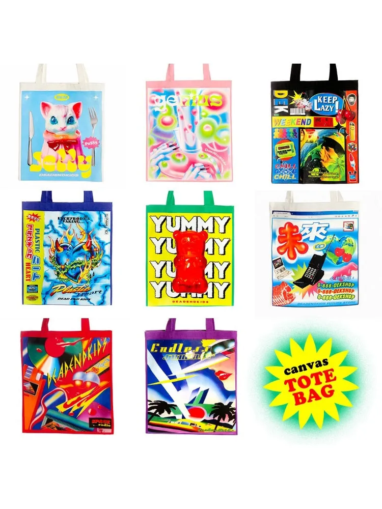 Colorful Large Canvas Tote Bag【s0000003886】