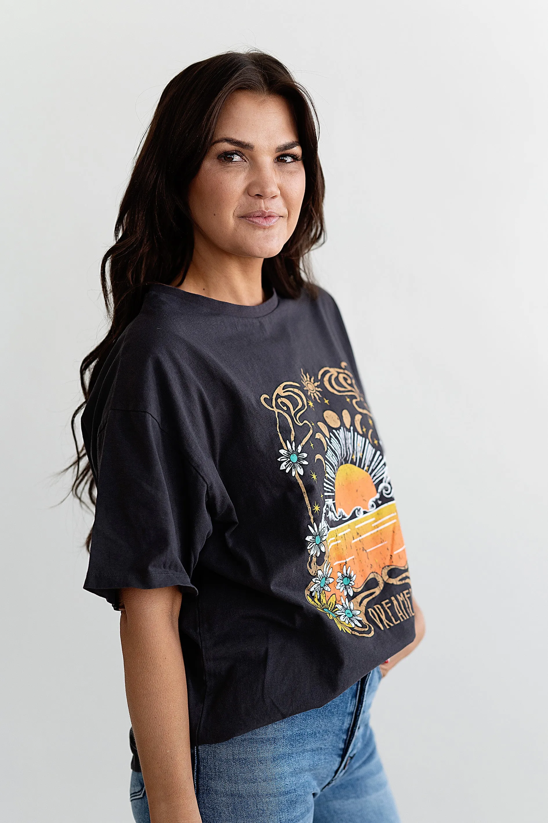 Daydreamer Graphic Tee - Size Small Left