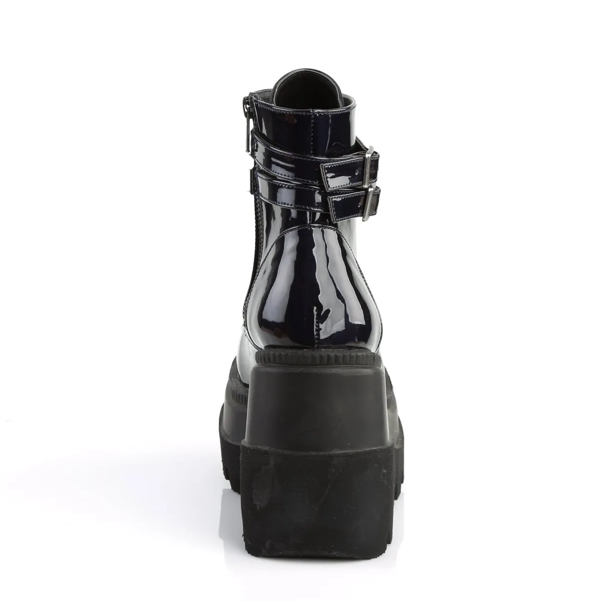 Demonia SHAKER-52 | Black Hologram Ankle Boots