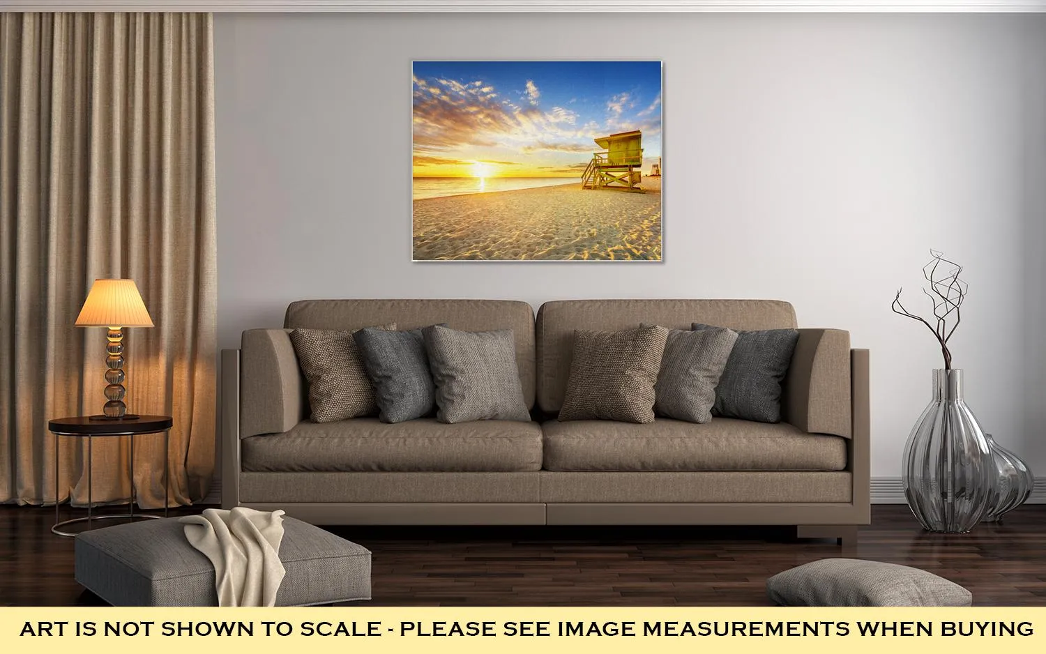 Gallery Wrapped Canvas, Miami South Beach Sunrise