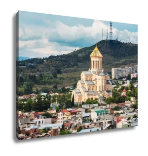 Gallery Wrapped Canvas, View Of Sameba Or Holy Trinity Cathedral Of Tbilisi The Main Georgian Orthodox