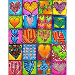 Heart DIY Full Drill Diamond Painting