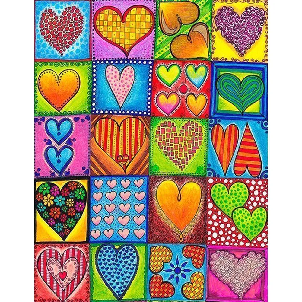 Heart DIY Full Drill Diamond Painting