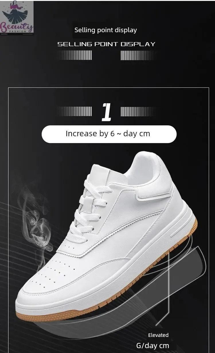 High-Top Tide Shoes K-style White Shoes Men's Shoes Youth Invisible