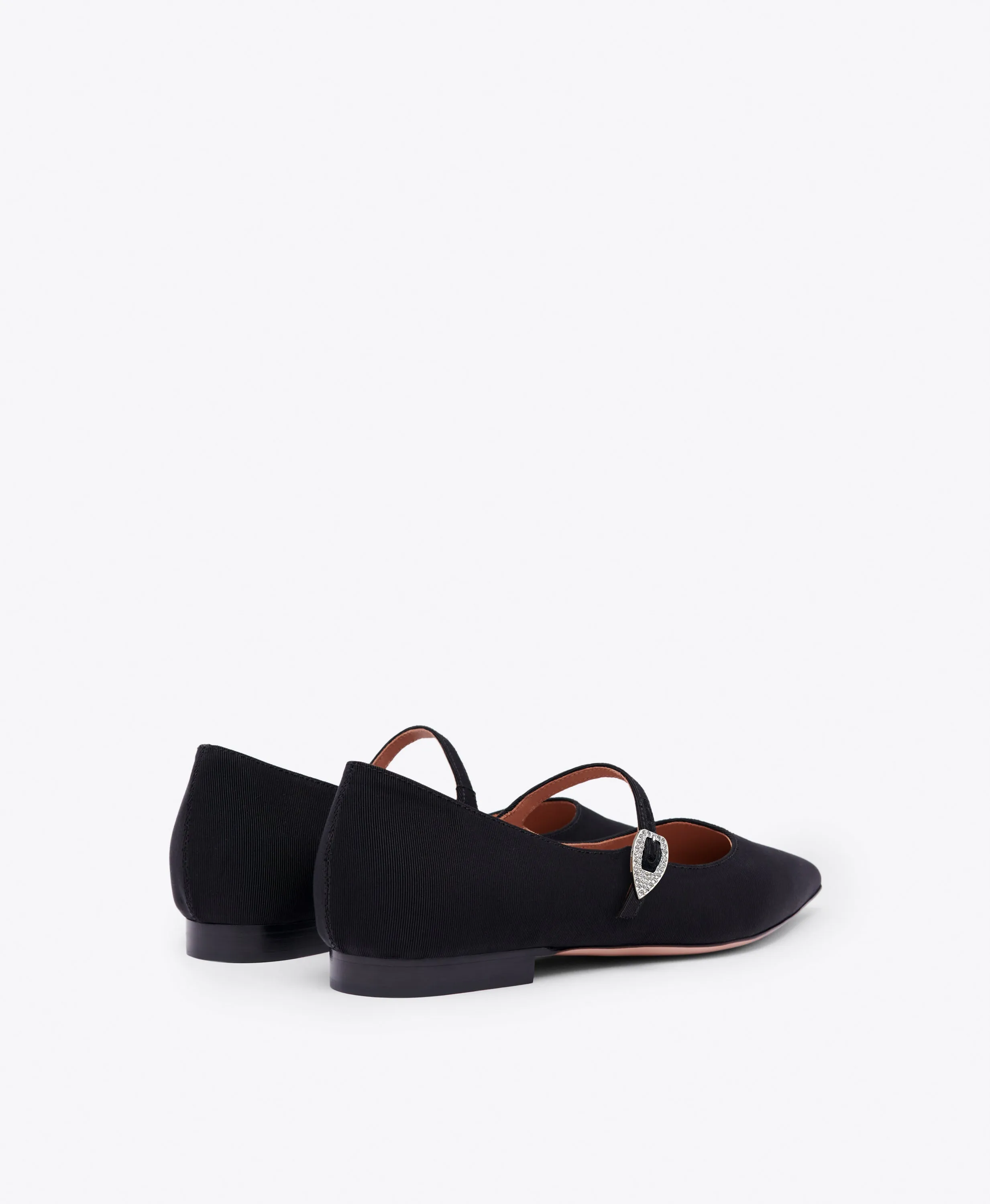 Kate Black Grosgrain Flat Pumps