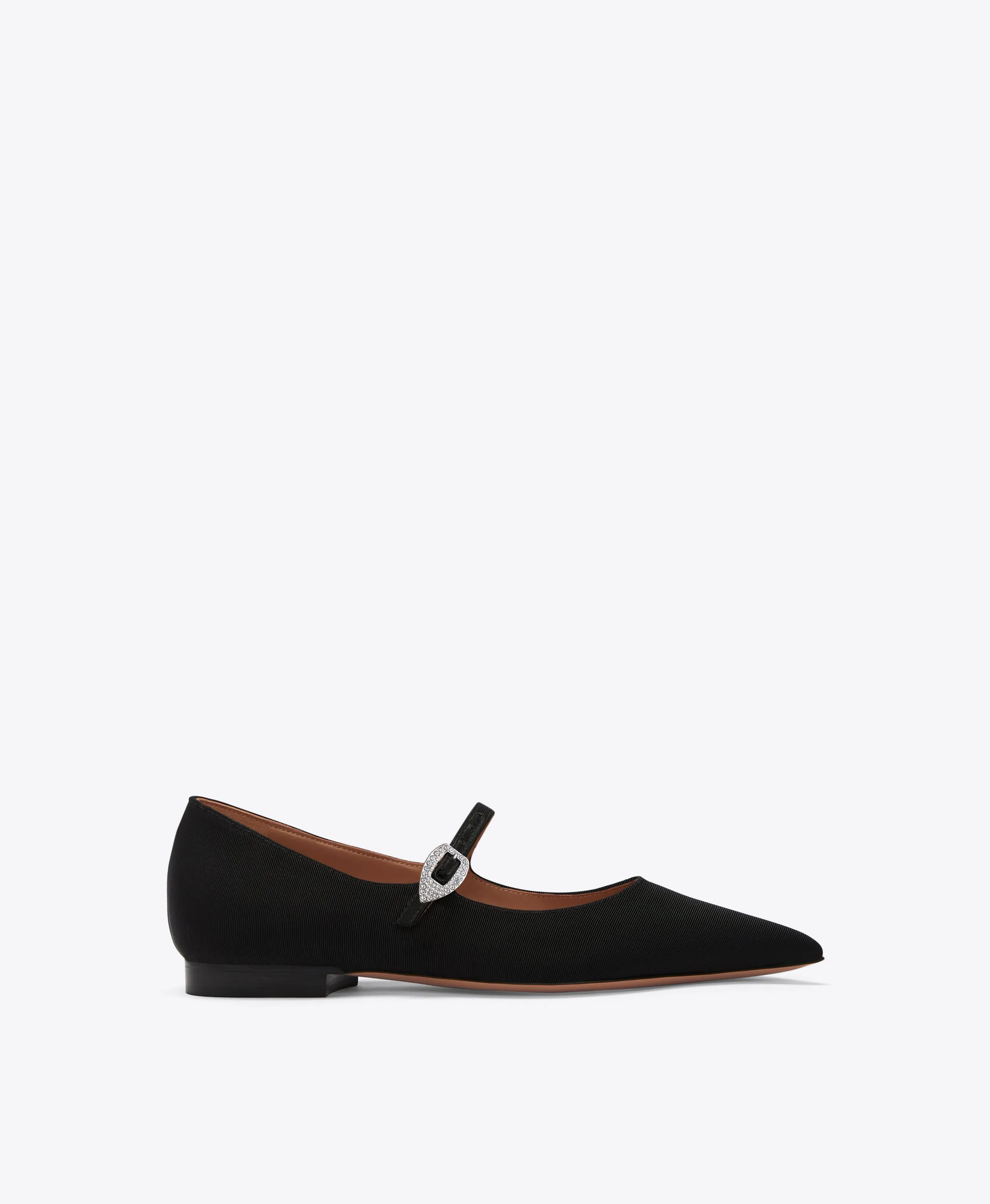 Kate Black Grosgrain Flat Pumps