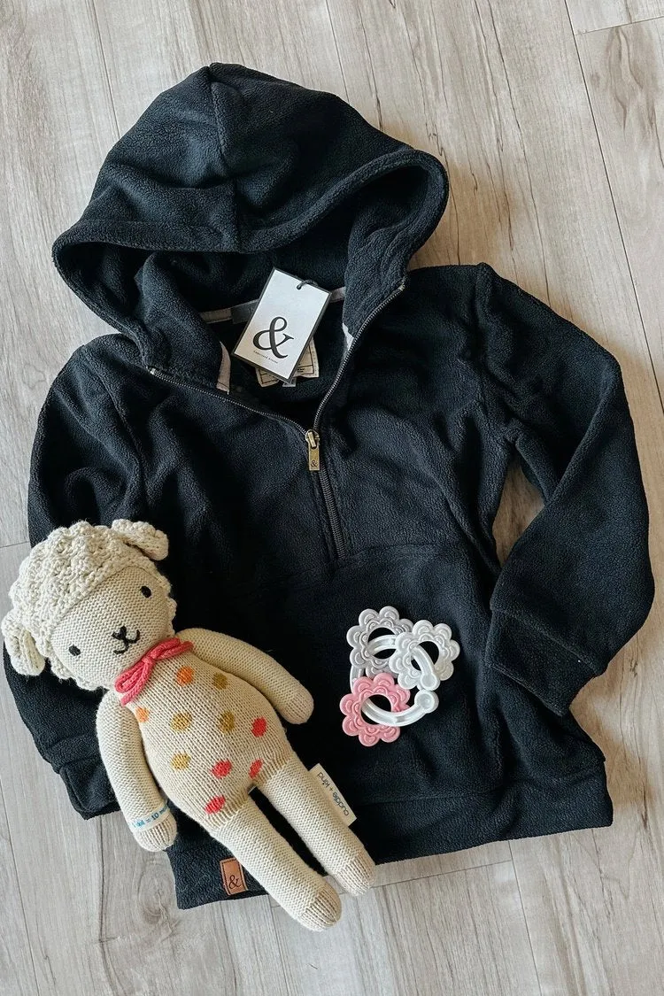 Kids HalfZip - Cozy Cutie - New Moon