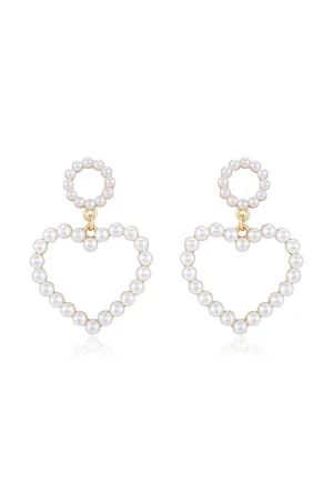 Loving Pearl Heart & Earrings