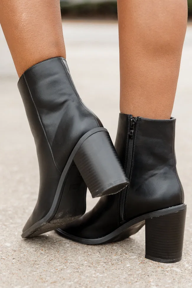 Lyla Black Classic Square Toe Booties FINAL SALE