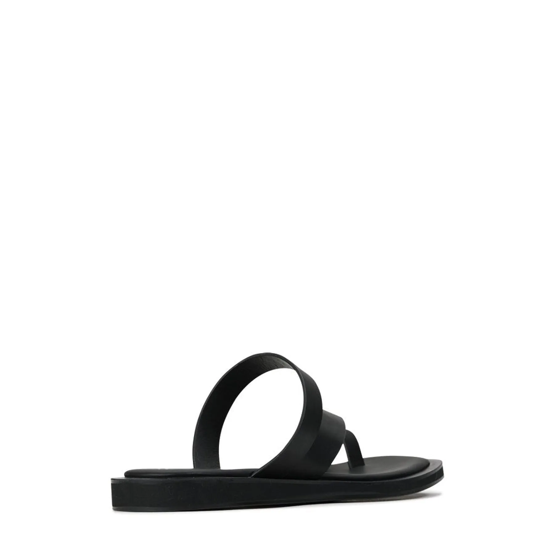 MIRA LEATHER SQUARE TOE SANDALS