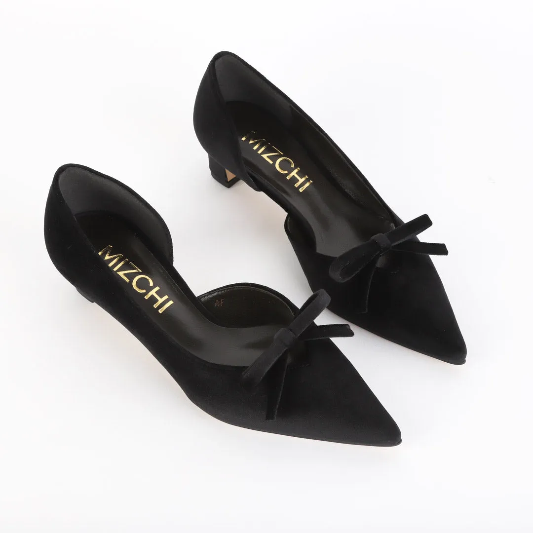 MURSO - velvet ribbon pumps