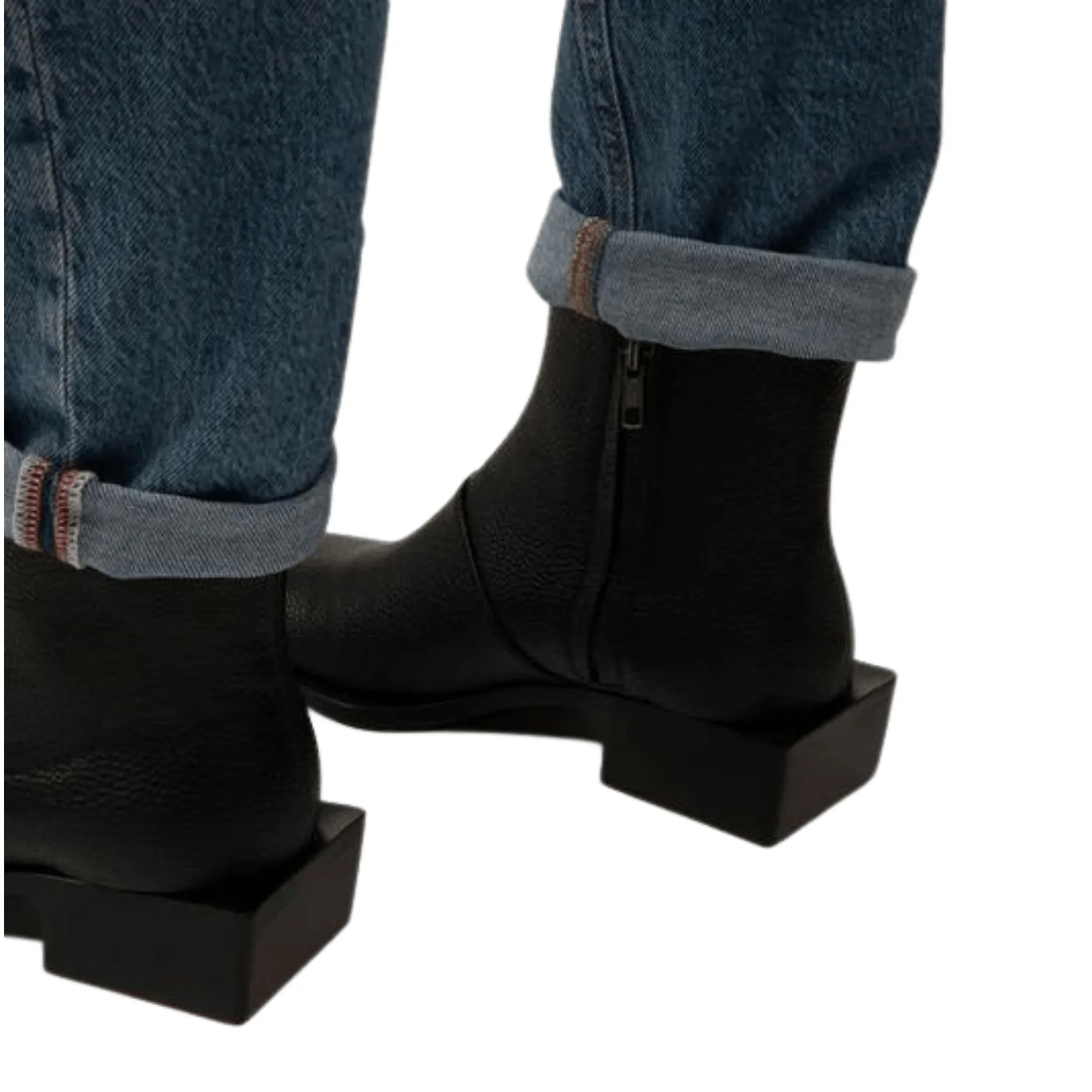 'Otis' men's vegan boots with edgy geometric outersole by Matt and Nat - black