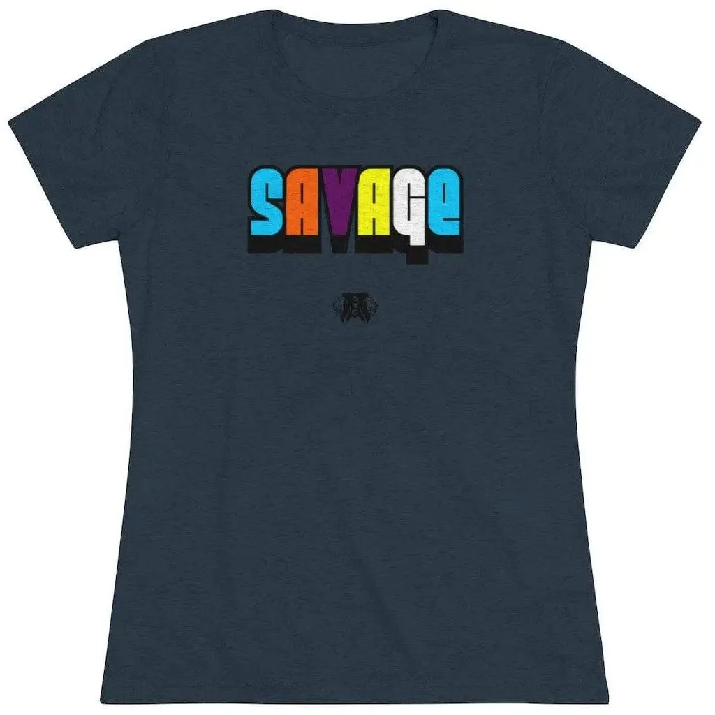 Savage- Women's Triblend Tee