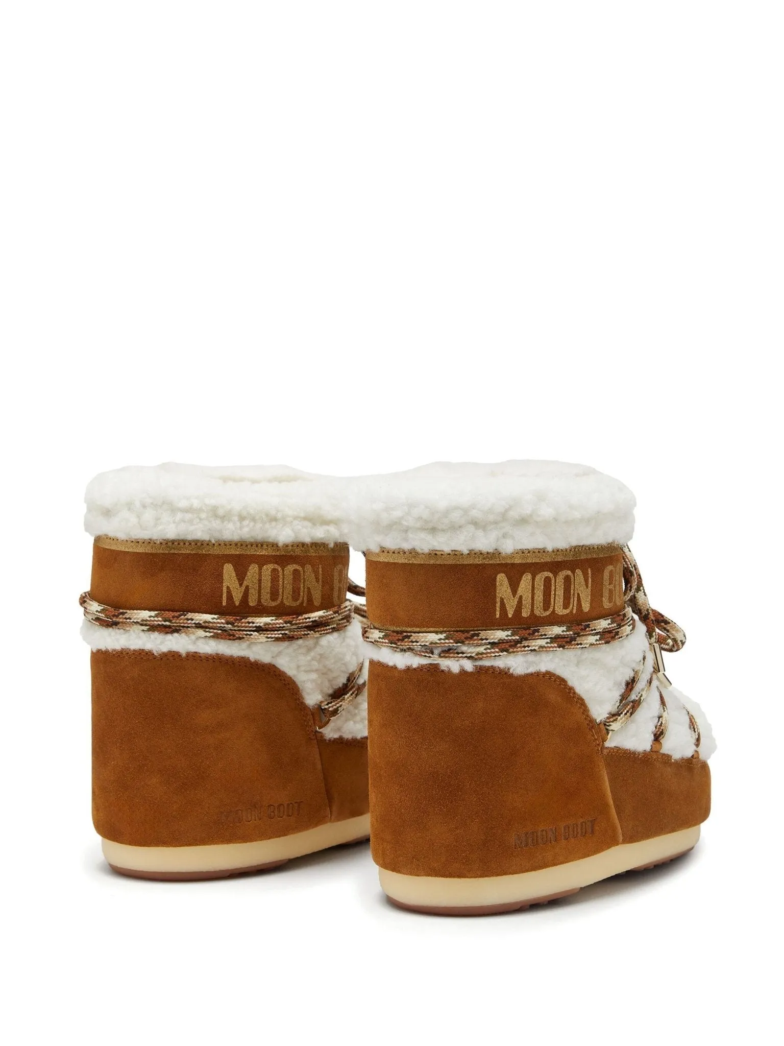 shearling lace-up boots