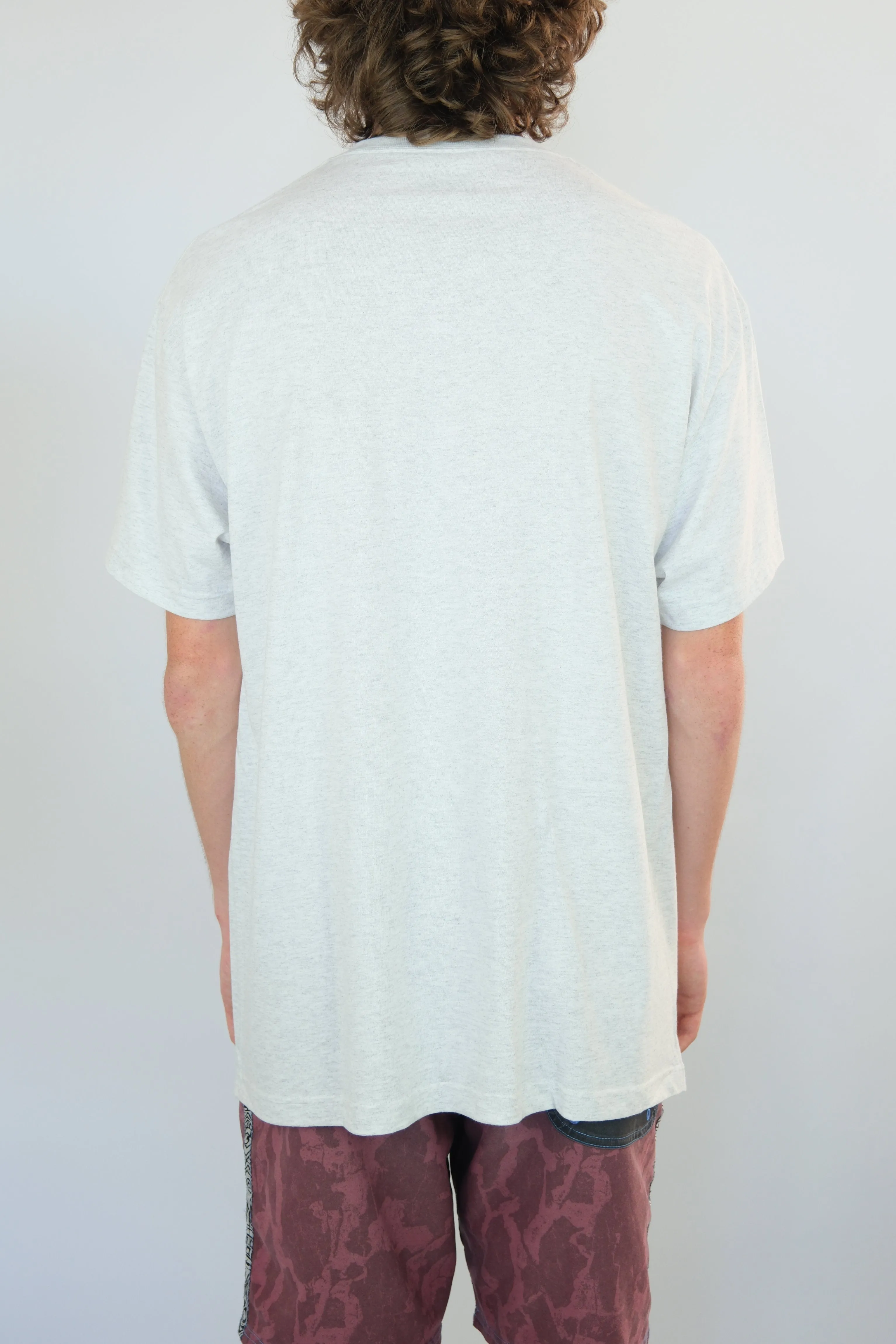 Snack Skateboards - Vapours Tee Shirt - Heavweight Cotton - Ash Grey