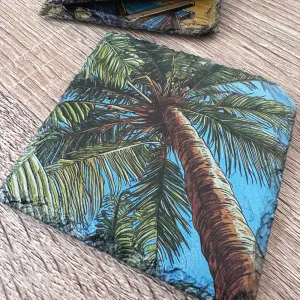 Summer Slate Coasters - Palm Tree