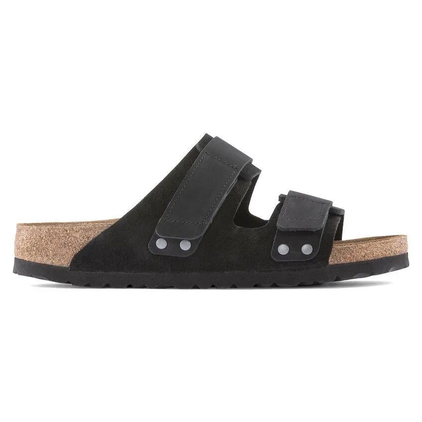 Uji Nubuck/Suede Leather Black