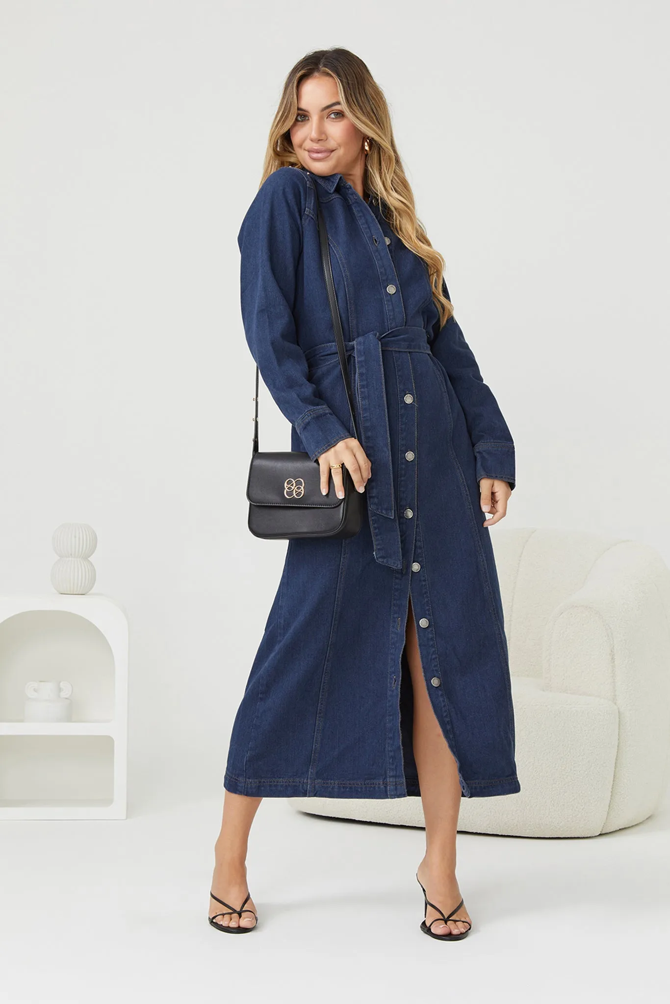 Valensha Dress - Indigo