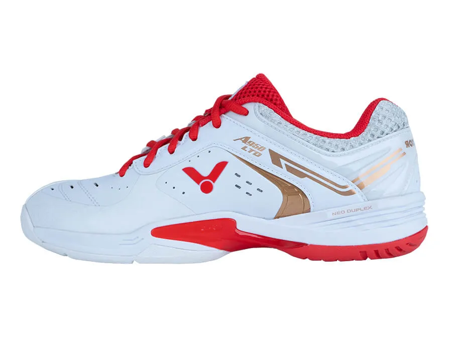 Victor A950LTD AD Badminton Shoes (White/Red)