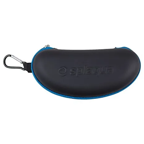 Waterproof Sunglasses and Eyeglasses Case - Durable, Hard EVA Zippered Glasses Holder with Back Pack Clip - by Splaqua