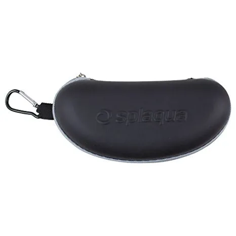 Waterproof Sunglasses and Eyeglasses Case - Durable, Hard EVA Zippered Glasses Holder with Back Pack Clip - by Splaqua